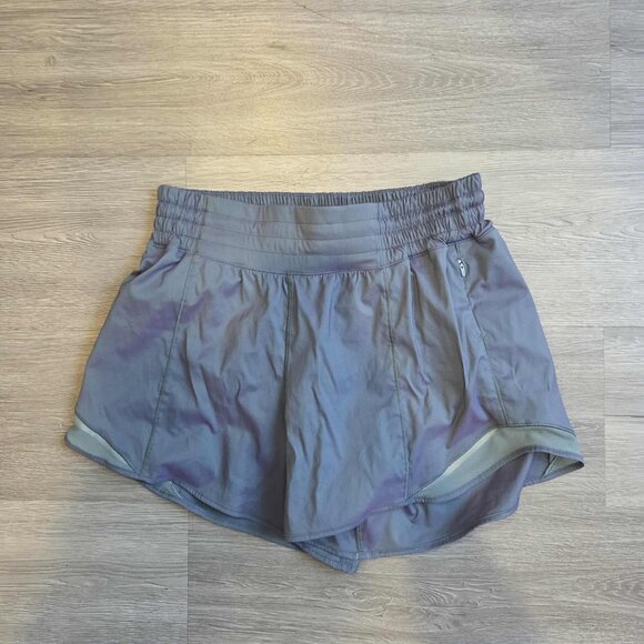 Lululemon Hotty Hot High-Rise Lined Short 4" *Iridescent Sz 8 - Picture 5 of 6